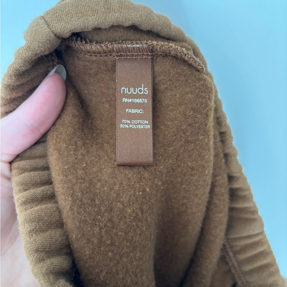 Nuuds Classic Sweatpant in Chocolate Brown - Picture 6 of 8